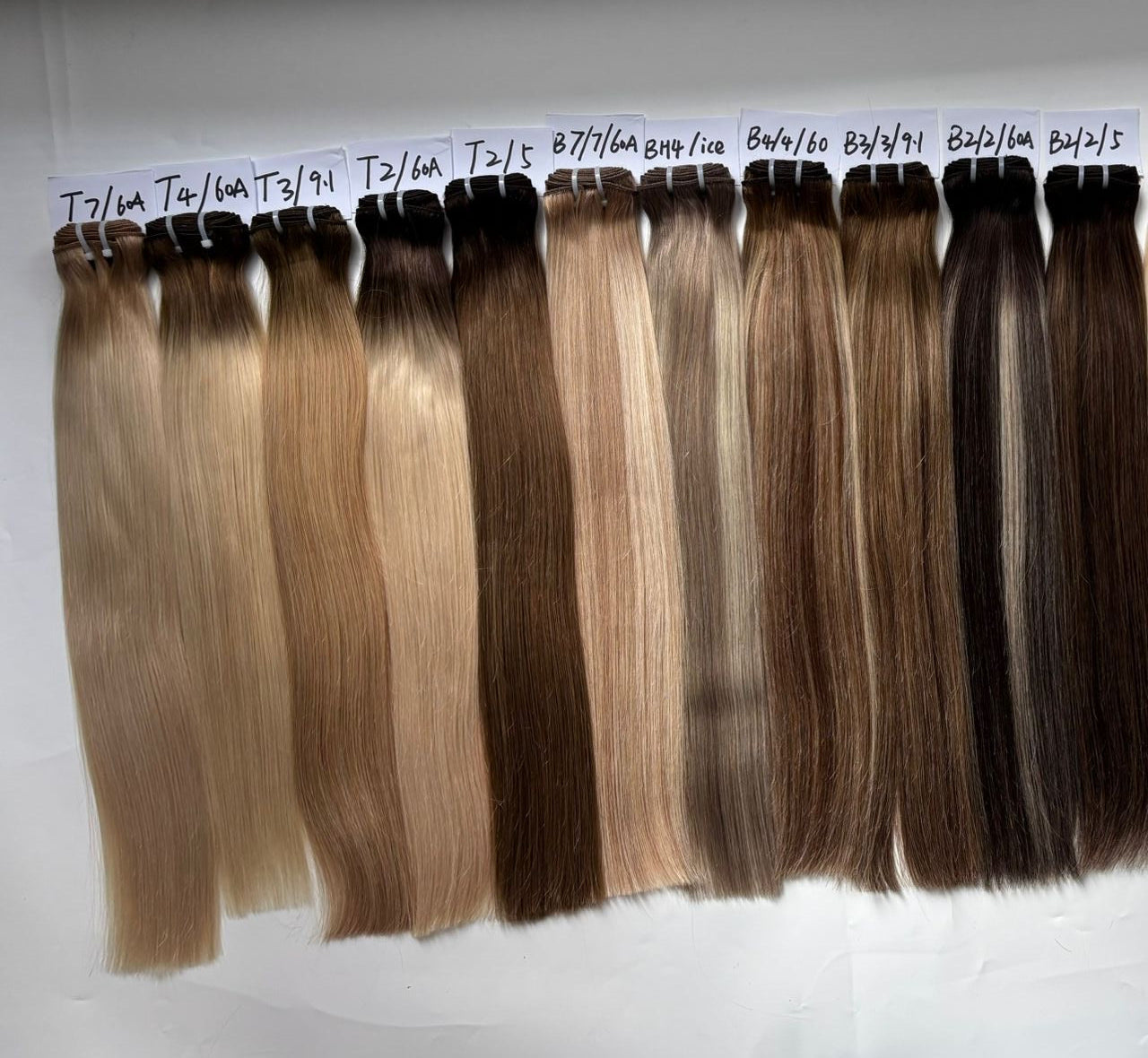 Double Drawn Colored Straight Hair Bundles