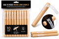 Wooden hair rods with plastic straps