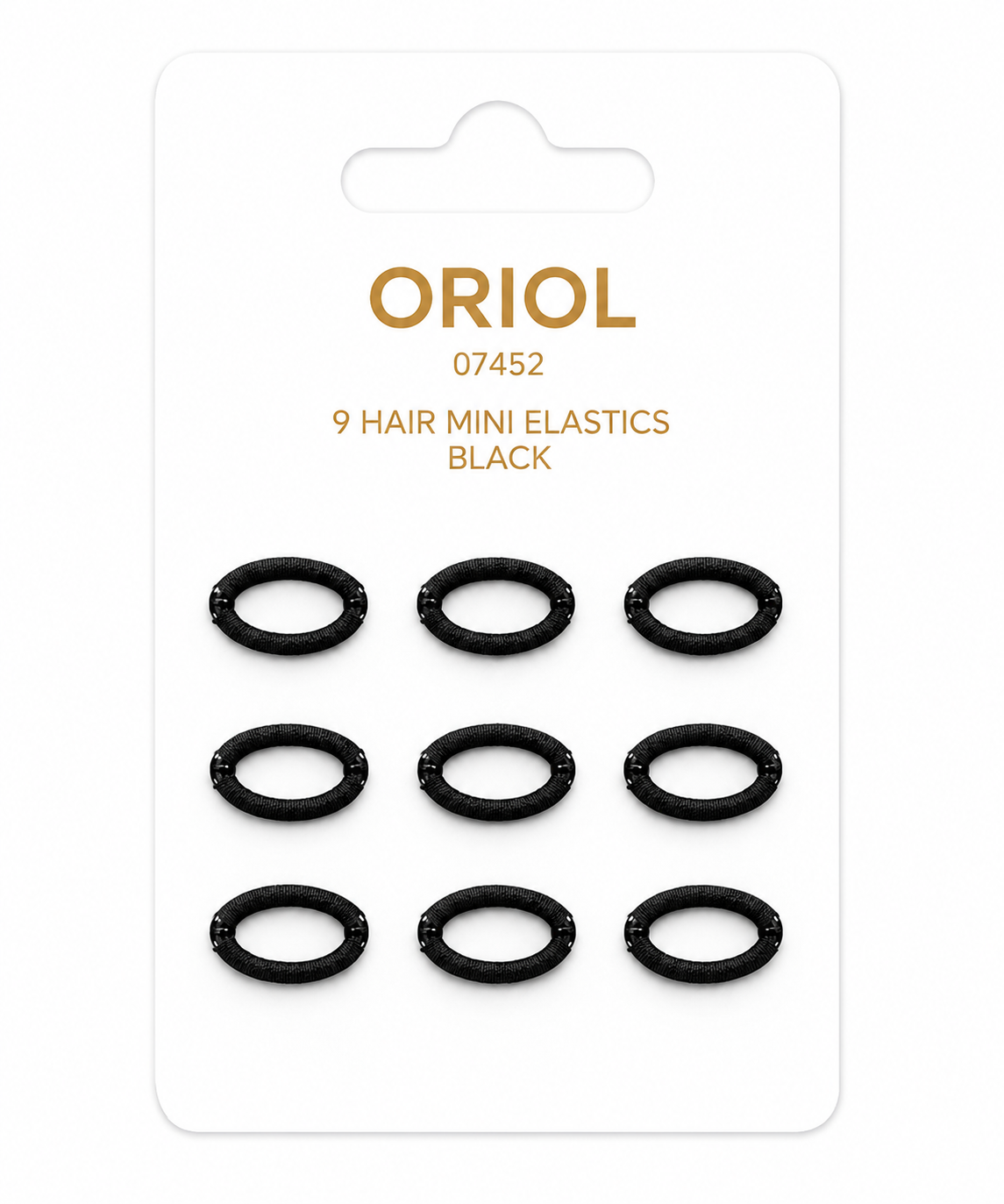 CARD 9 HAIR MINI ELASTICS BLACK