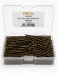 BOX 150 BUN HAIRPINS BRONZE 75 MM