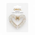 CLAMP HEART SM. MARBLE ORIOL