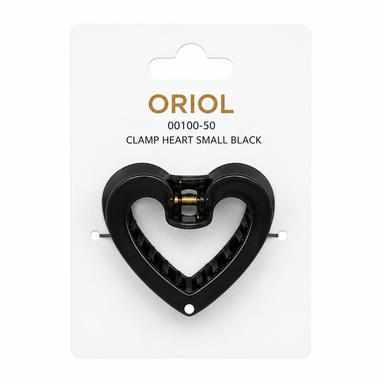 CLAMP HEART SMALL BLACK ORIOL-00100