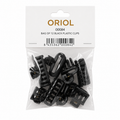 BAG OF 12 BLACK PLASTIC CLIPS
