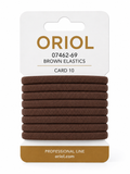 CARD 10 BROWN ELASTICS