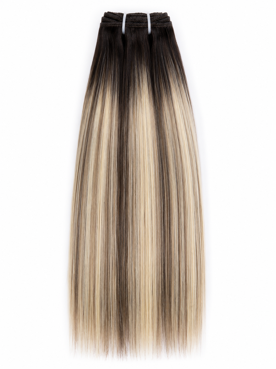 Double Drawn Colored Straight Hair Bundles
