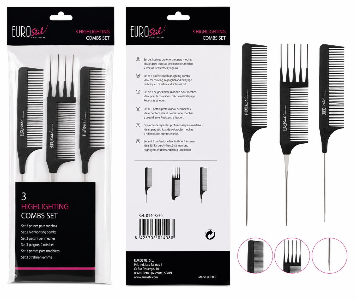 3 Highlighting Comb Set