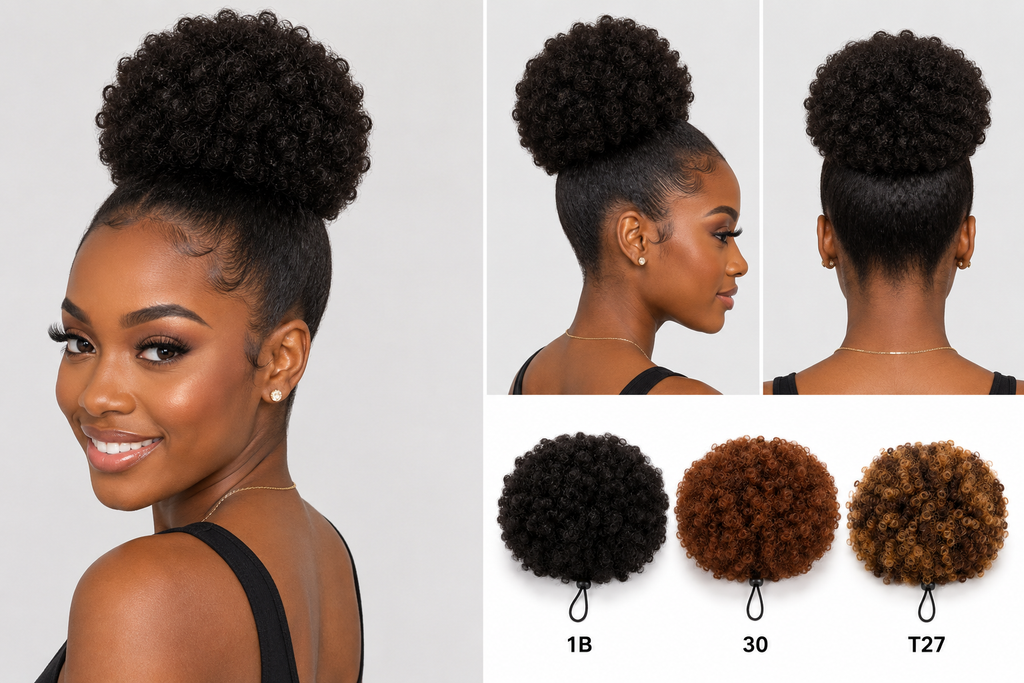 Afro Puff Bun Chignon