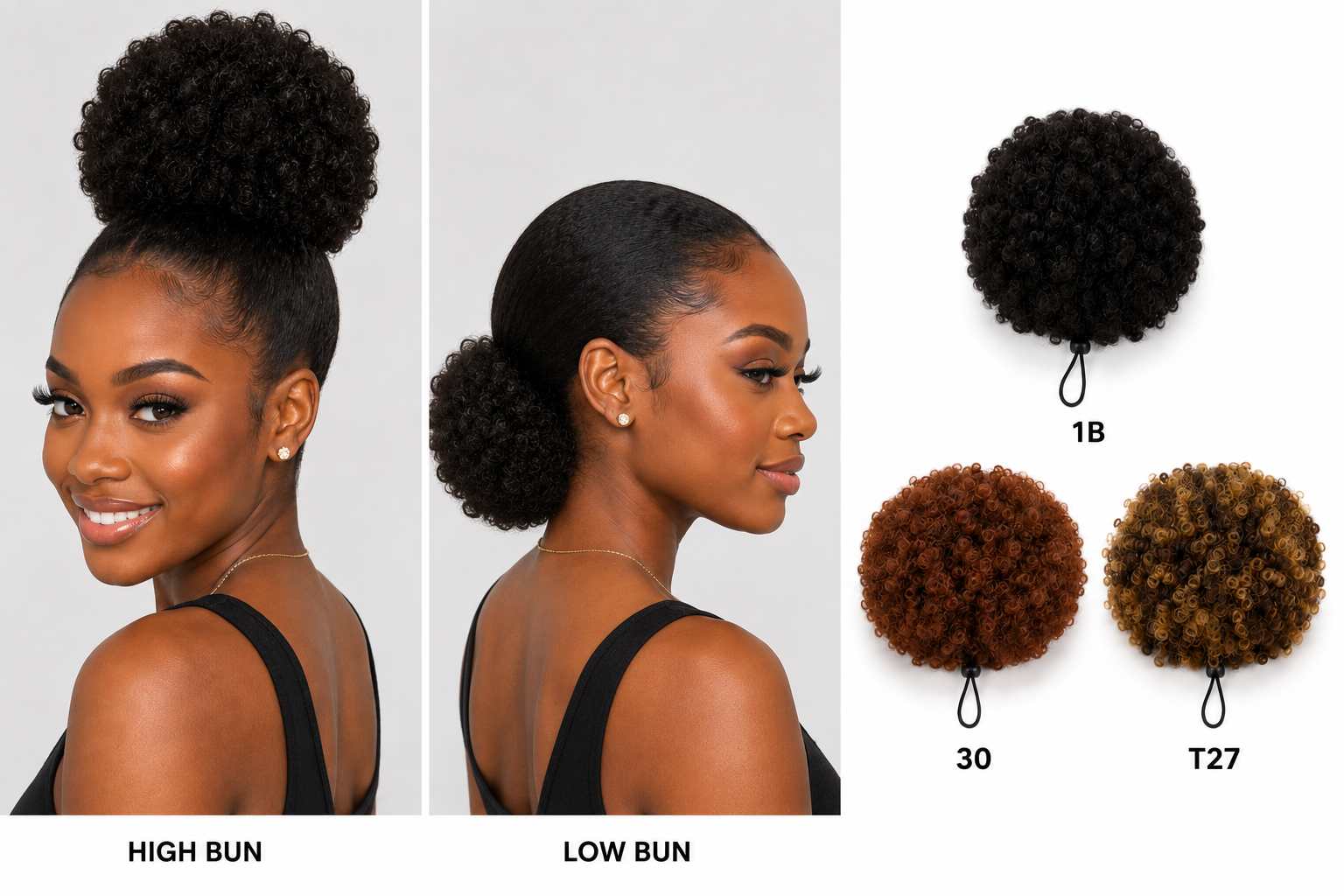 Afro Puff Bun Chignon