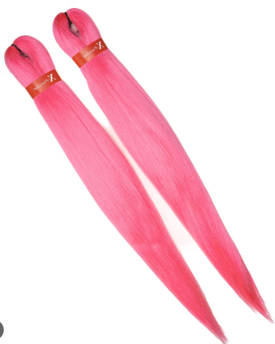 X-pression collection pre-stretched 2 bundles color pink