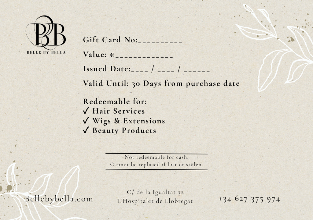 Belle By Bella Gift Cards