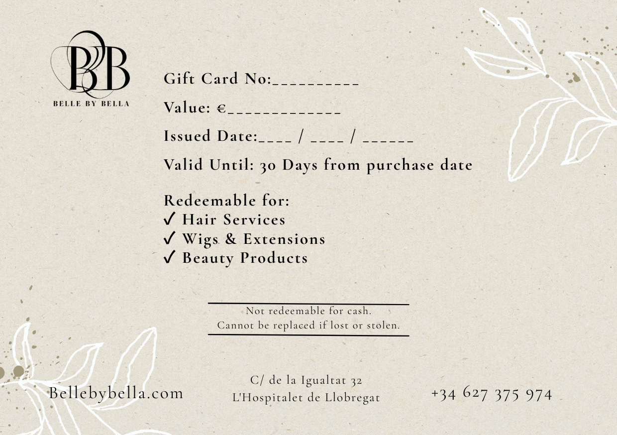 Belle By Bella Gift Cards