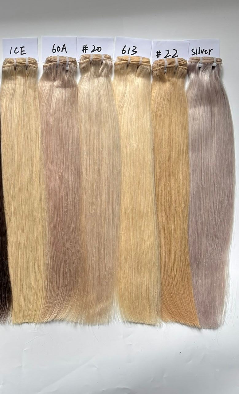 Double Drawn Colored Straight Hair Bundles