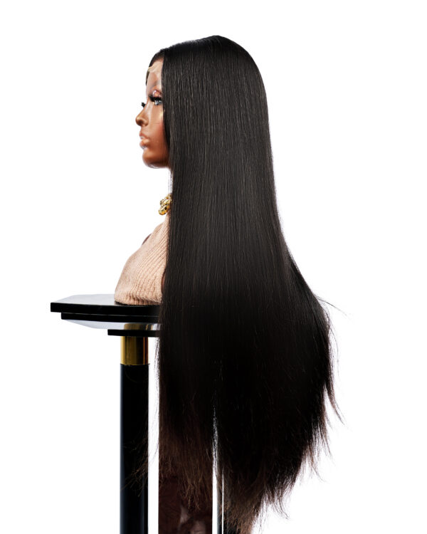 Bone straight Double Drawn  350g Glueless wig with HD 5x6 pre-plug Lace Closure - Image 2