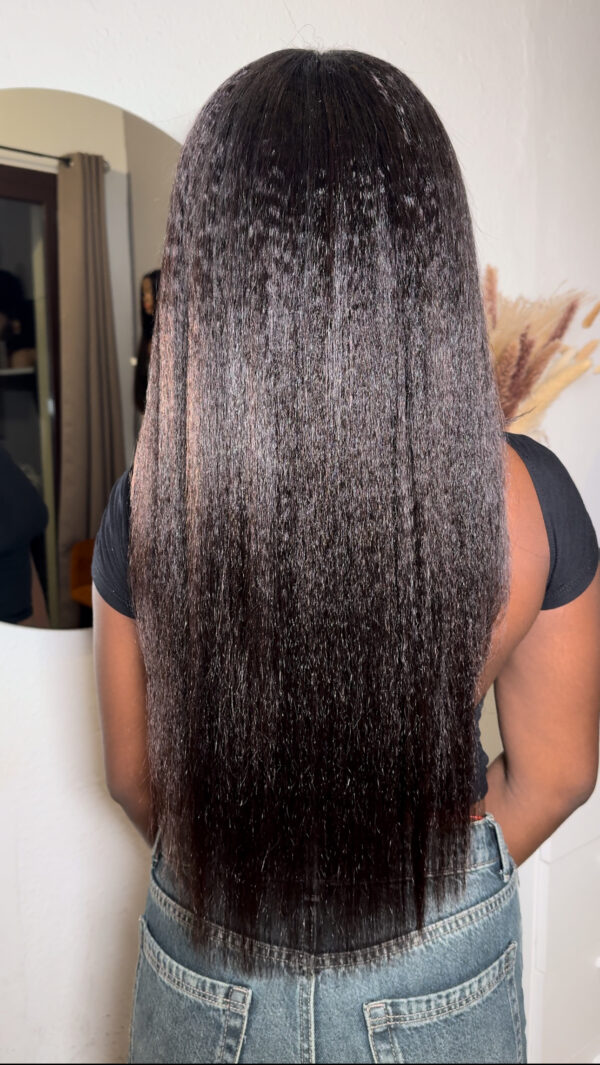 kinky straight human bundles. 100g, raw hair 100% - Image 2